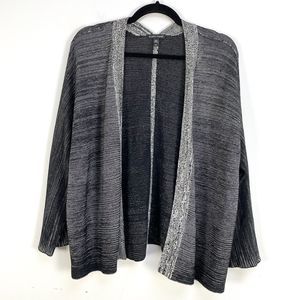 Eileen Fisher Gray Open Front Cardigan